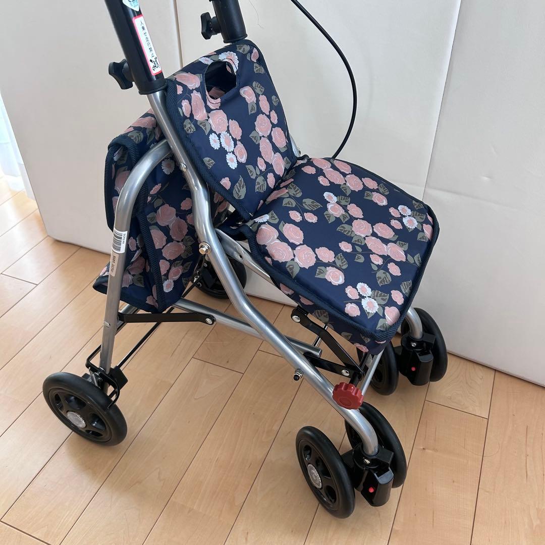 幸和製作所 SICP02 シプール ネイビー シルバーカー　バラ柄　TacaoF