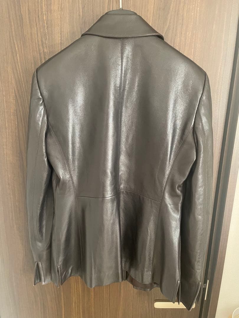 未使用に近い　イタリア製　アルマーニ　コレツォーニ　レザージャケット