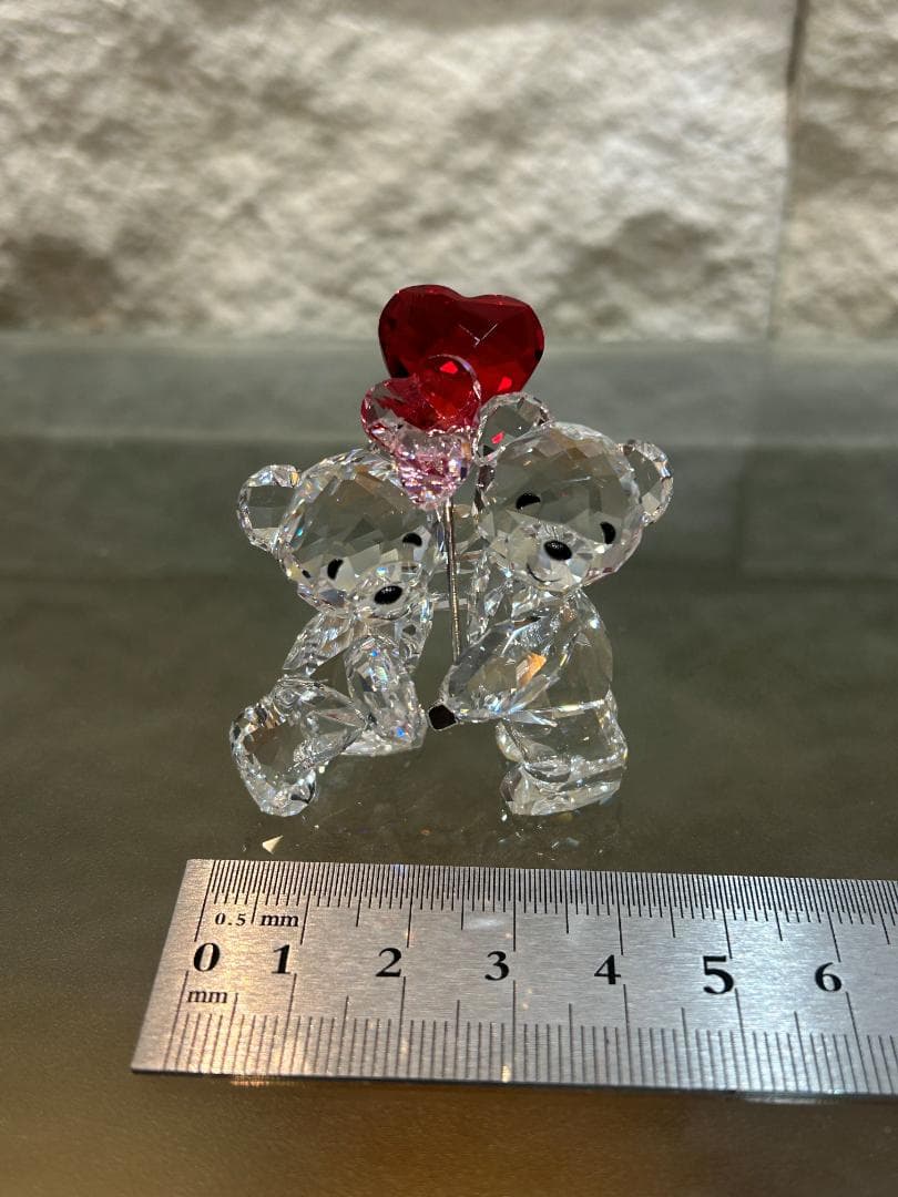 SWAROVSKI スワロフスキー クリスベア カップル ハート バルーン