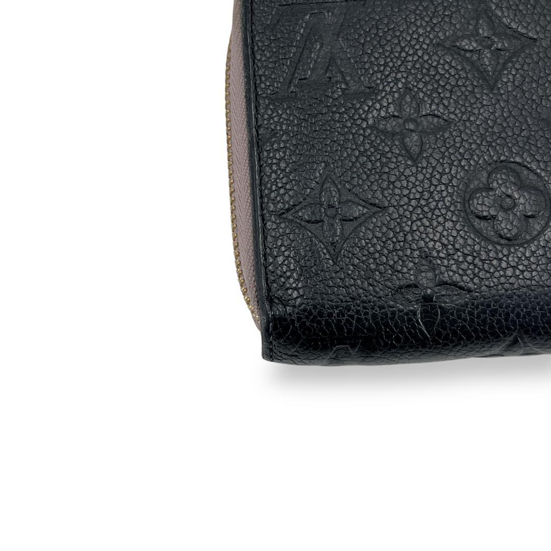 ルイヴィトン　長財布　ジッピーウォレット　モノグラム　アンプラント　黒