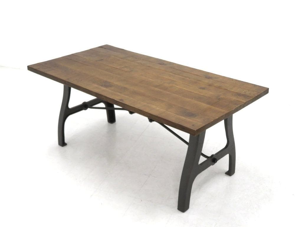 展示品　クラッシュゲート　クランキー　ダイニングテーブル　作業台　無垢材