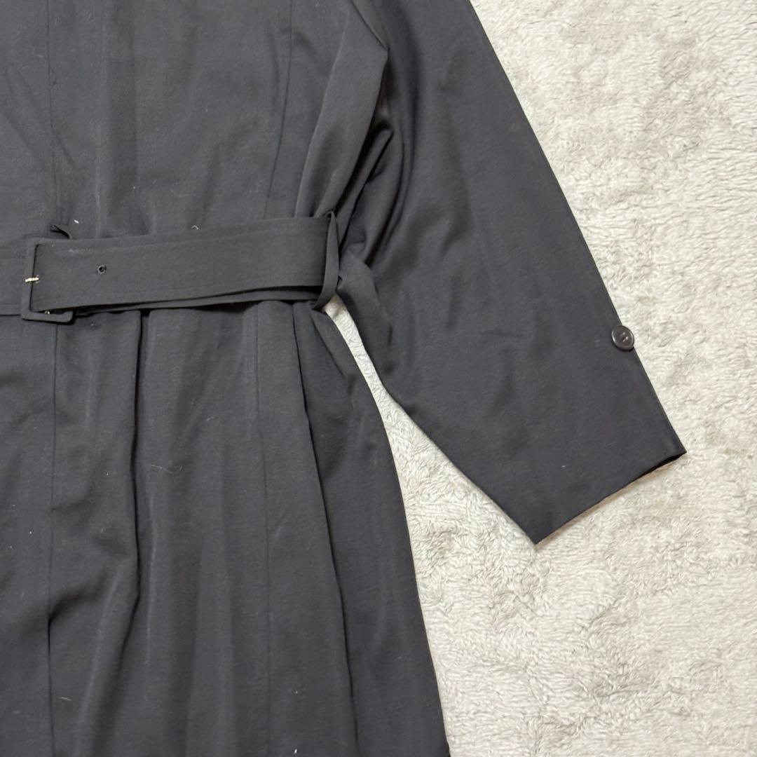 SHIN HOSOKAWA ロングコート ウール M ブラック CB42