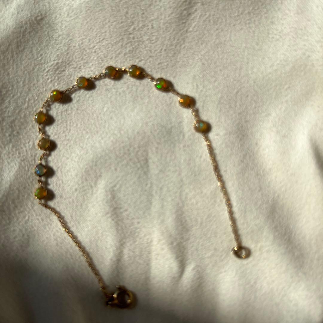 アガット agete ブレスレット　ドリーミードリーミー 11石　オパール