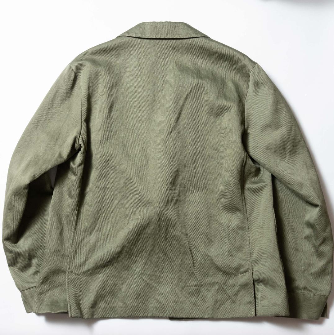 Ermenegildo Zegna ヘンプ混コットンオープンカラージャケット