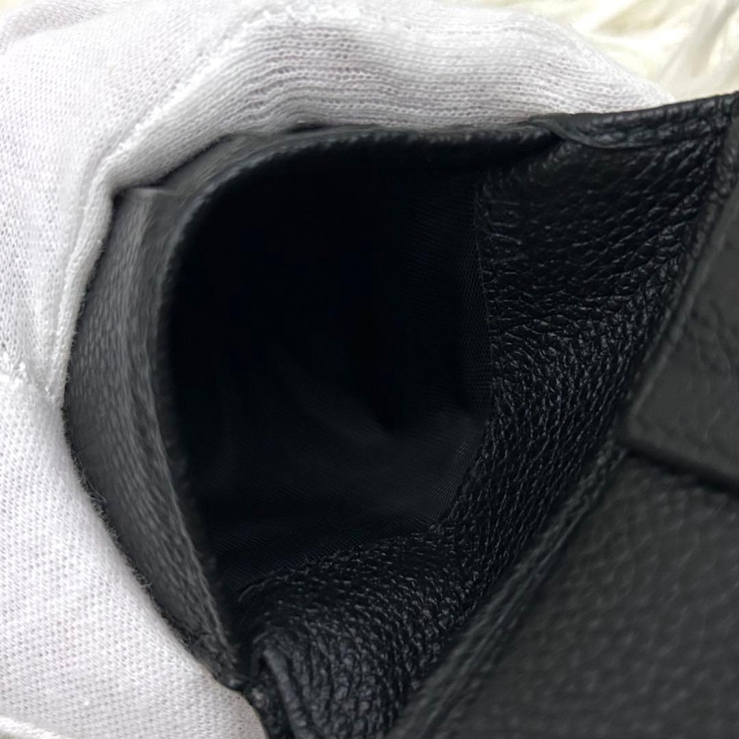 【未使用級】新型RFID PRADA シボ革 二つ折り財布