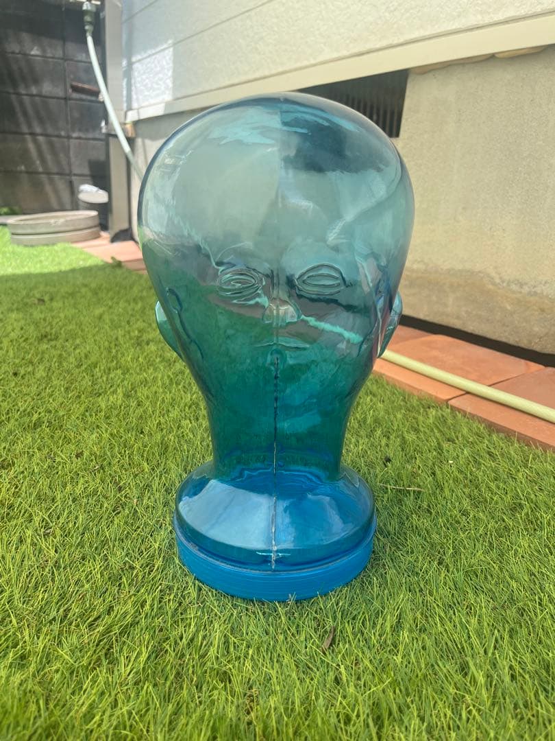 ヘッドマネキン　貯金箱　置物　スペースエイジ　vモダン　オブジェ　アート顔