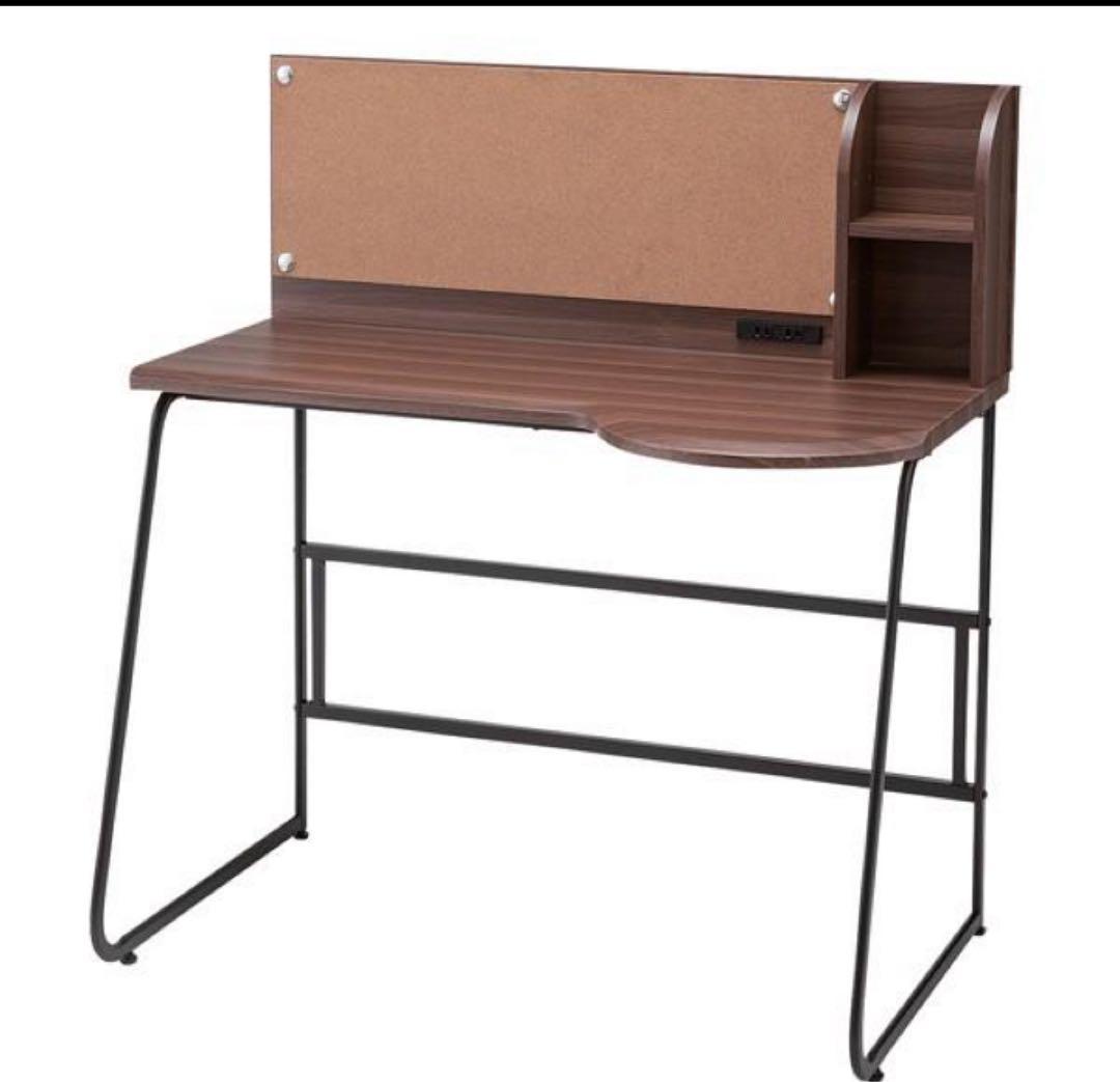 新品　#PT601B パソコンデスク　コルクボード付　 学習机　作業机　シンプル