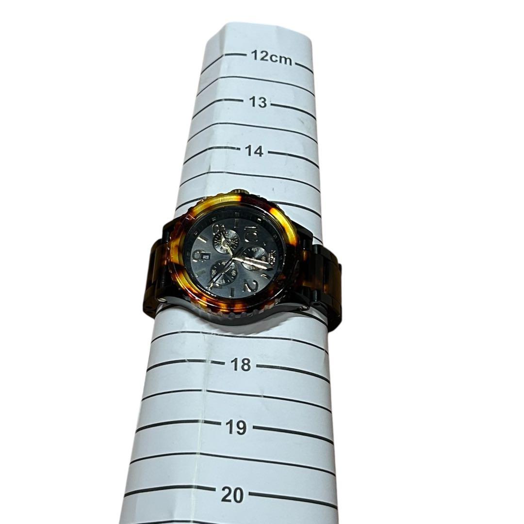 【美品】ニクソン クロノグラフ べっこう柄 箱 説明書付 即購入OK