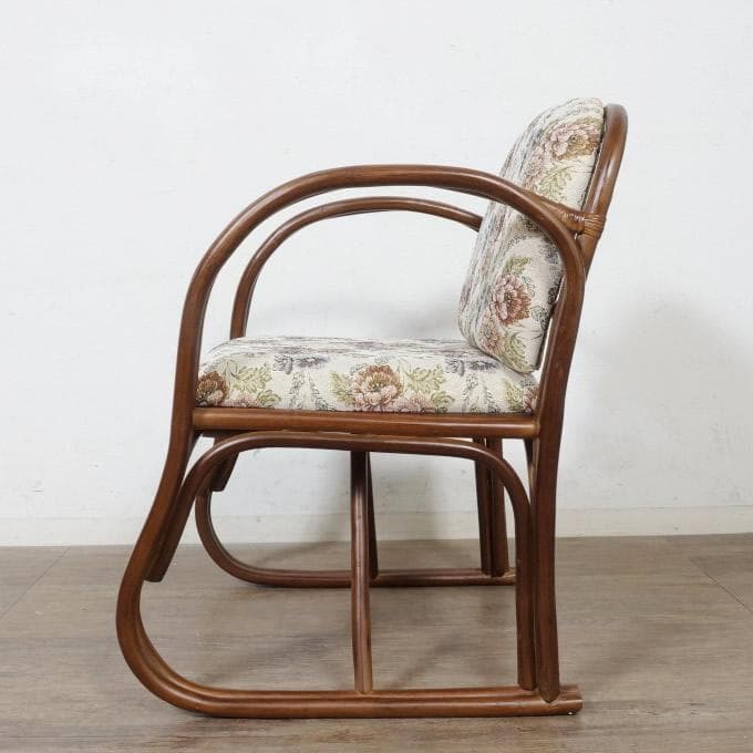 【新品】ラタンチェア 椅子 　ジャガード生地 アウトレット