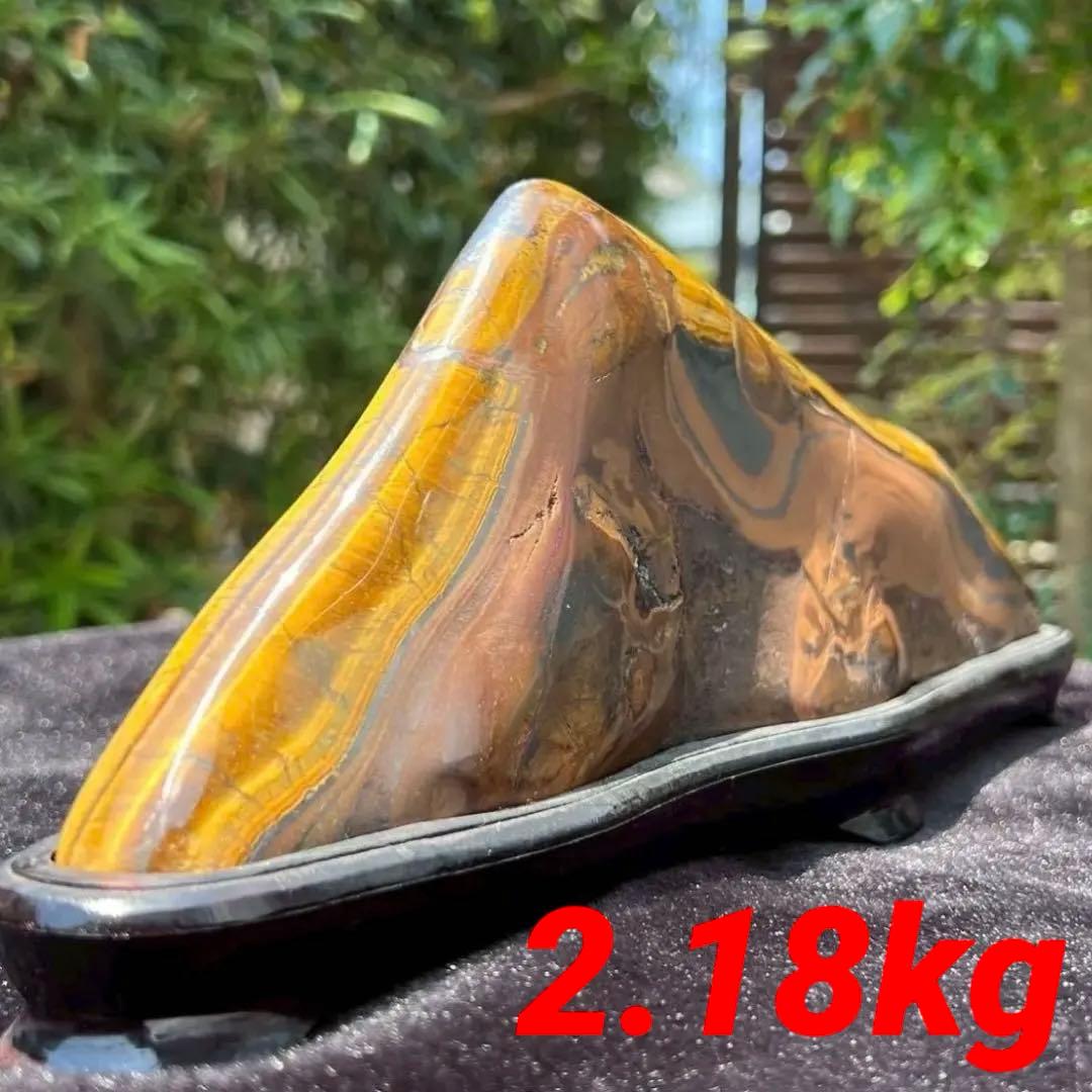 ☆超大型 激レアサイズ☆素敵な色合いと模様☆タイガーアイ 虎目石 原石 天然石