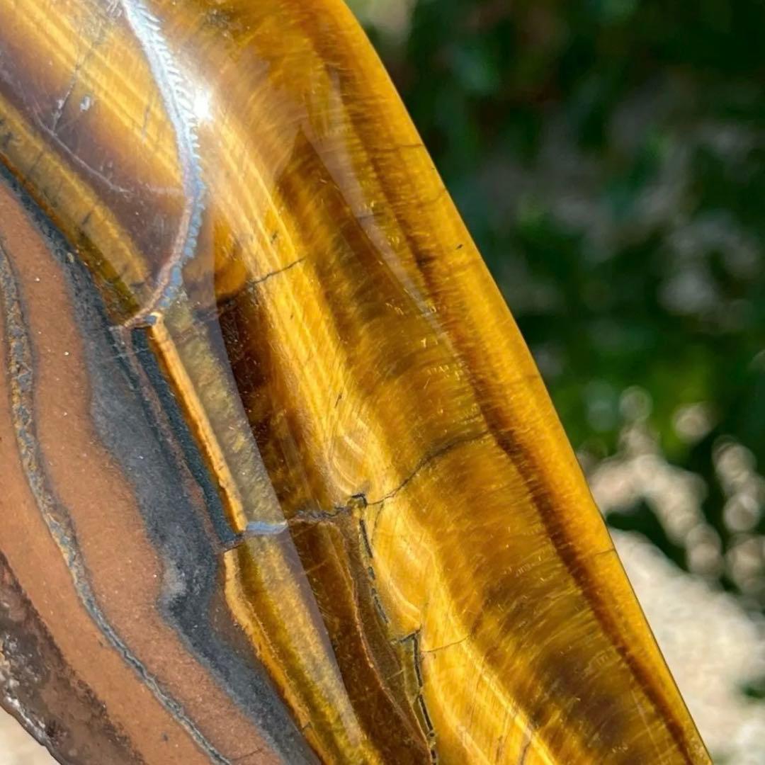 ☆超大型 激レアサイズ☆素敵な色合いと模様☆タイガーアイ 虎目石 原石 天然石