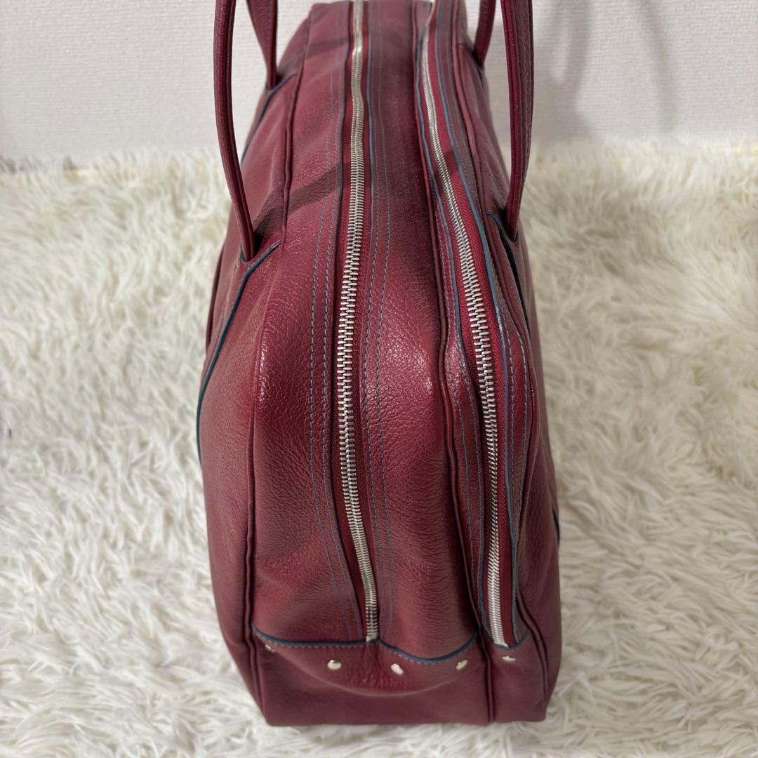 ジャックルコー ハンドバッグ 2層式 レザー ボルドー