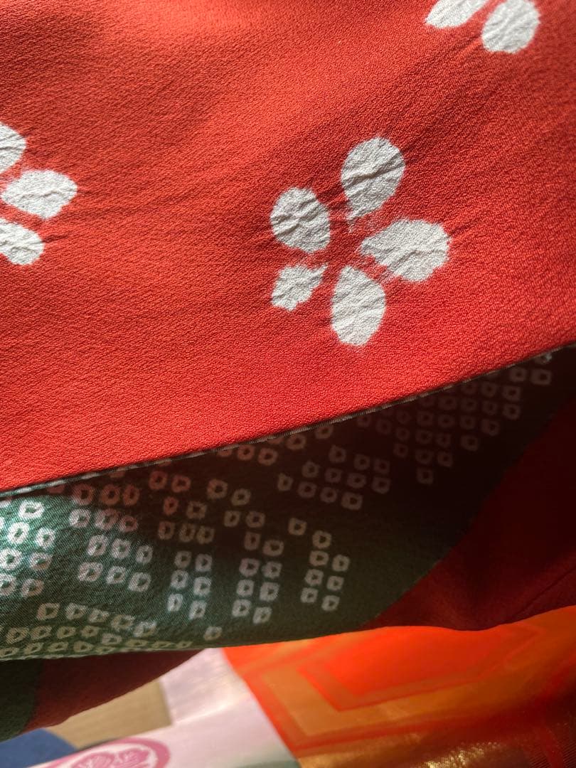 振袖フルセット　高身長　絞り　桐の柄 金彩友禅手刺繍　成人式振袖　振袖　裄丈69