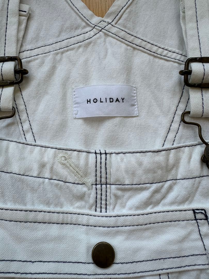 Holiday ホリデイ　オーバーオール　ホワイト
