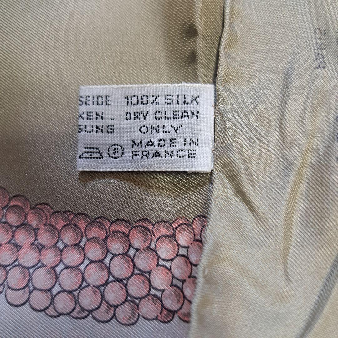 Cartier カルティエスカーフ大判フランス製シルク美品