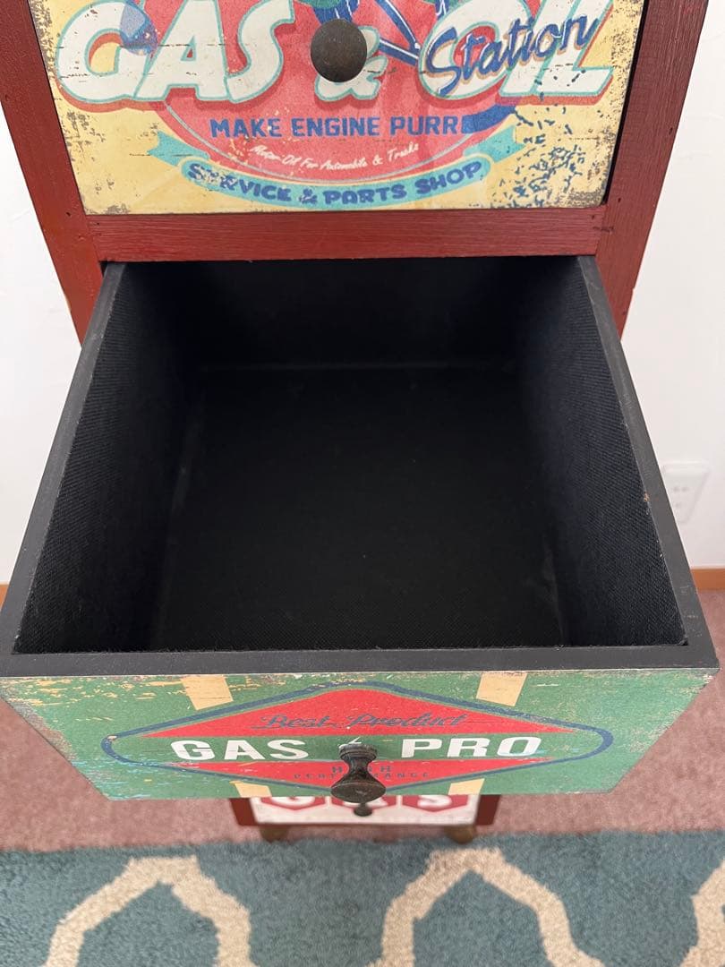 ヴィンテージ風 5段チェスト