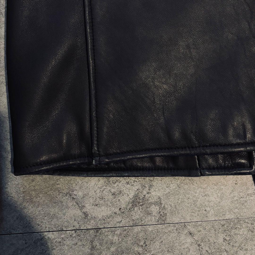 ジャーナルスタンダード　レザージャケット ライダース　ブラック　羊革 メンズM