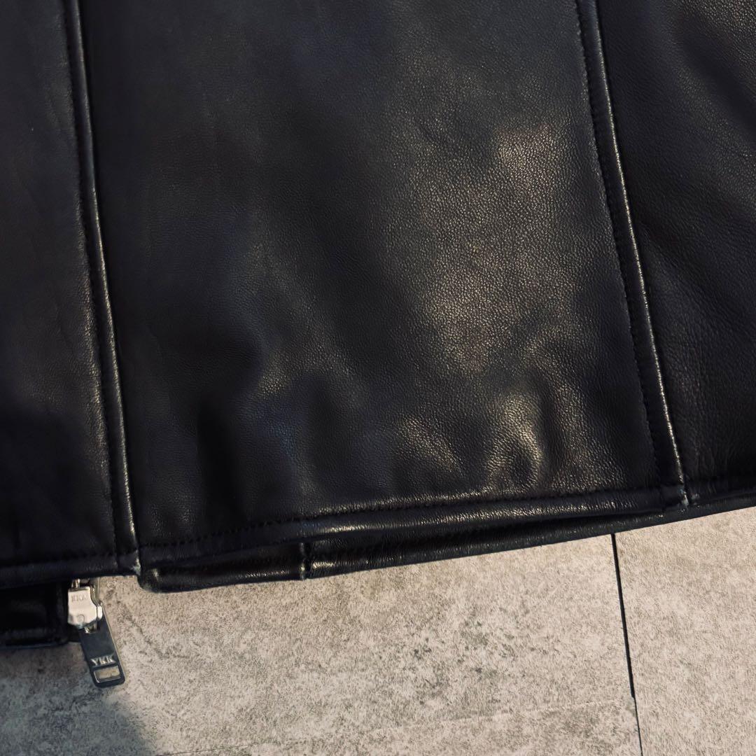 ジャーナルスタンダード　レザージャケット ライダース　ブラック　羊革 メンズM