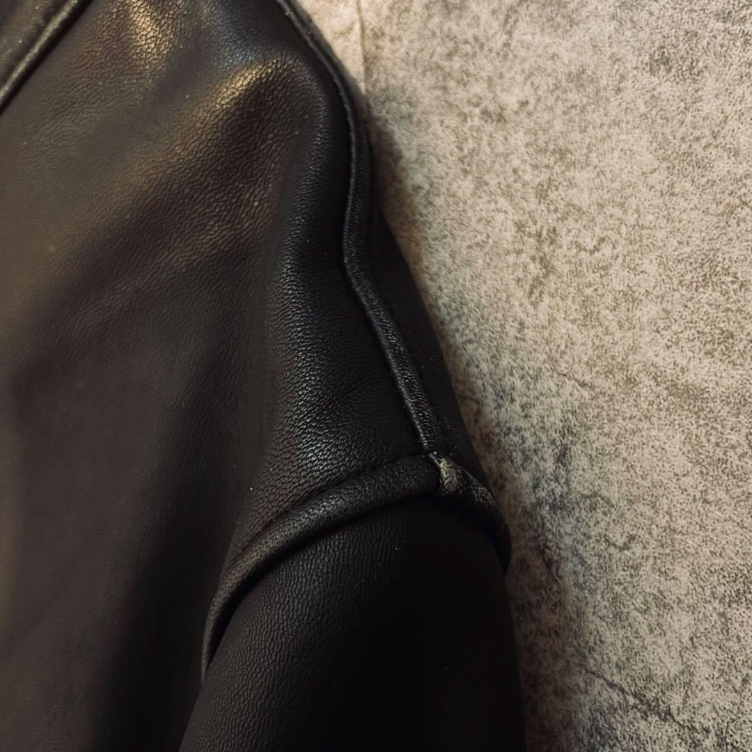 ジャーナルスタンダード　レザージャケット ライダース　ブラック　羊革 メンズM