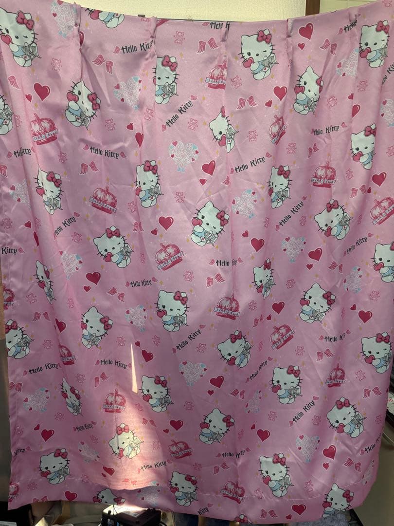 ハローキティ kitty エンジェル　当時物　小悪魔シリーズ　カーテン　レア品