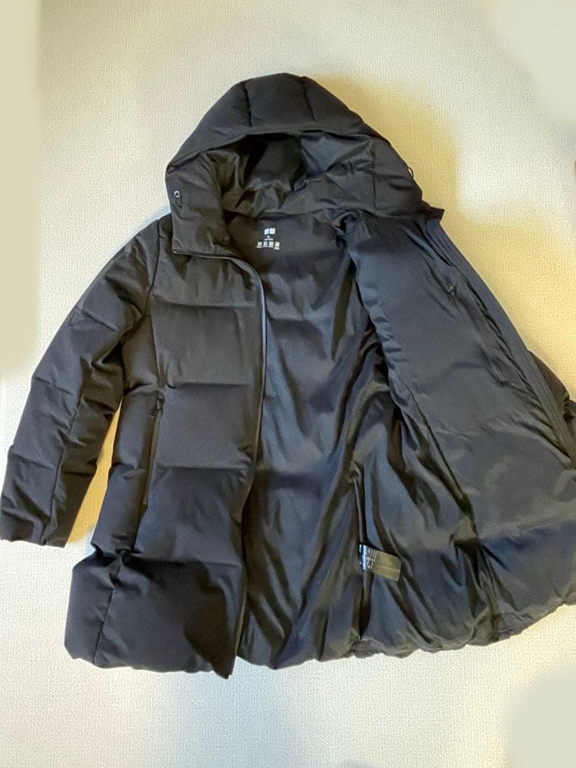 ユニクロ ストレッチシームレスダウンショートコートXL レディース