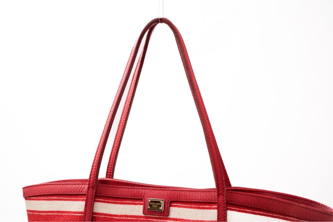バッグ Dolce & Gabbana Stripe Canvas Tote Bag
