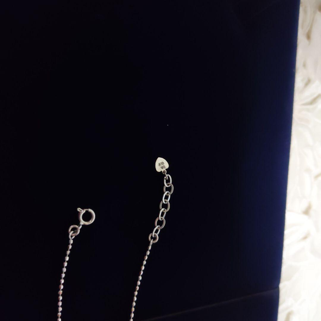 【美品】 K18WG ホワイトゴールド ダイヤモンド クロス ブレスレット