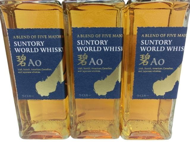 SUNTORY 碧 AO 700 ml ウイスキー 角瓶 3本セット