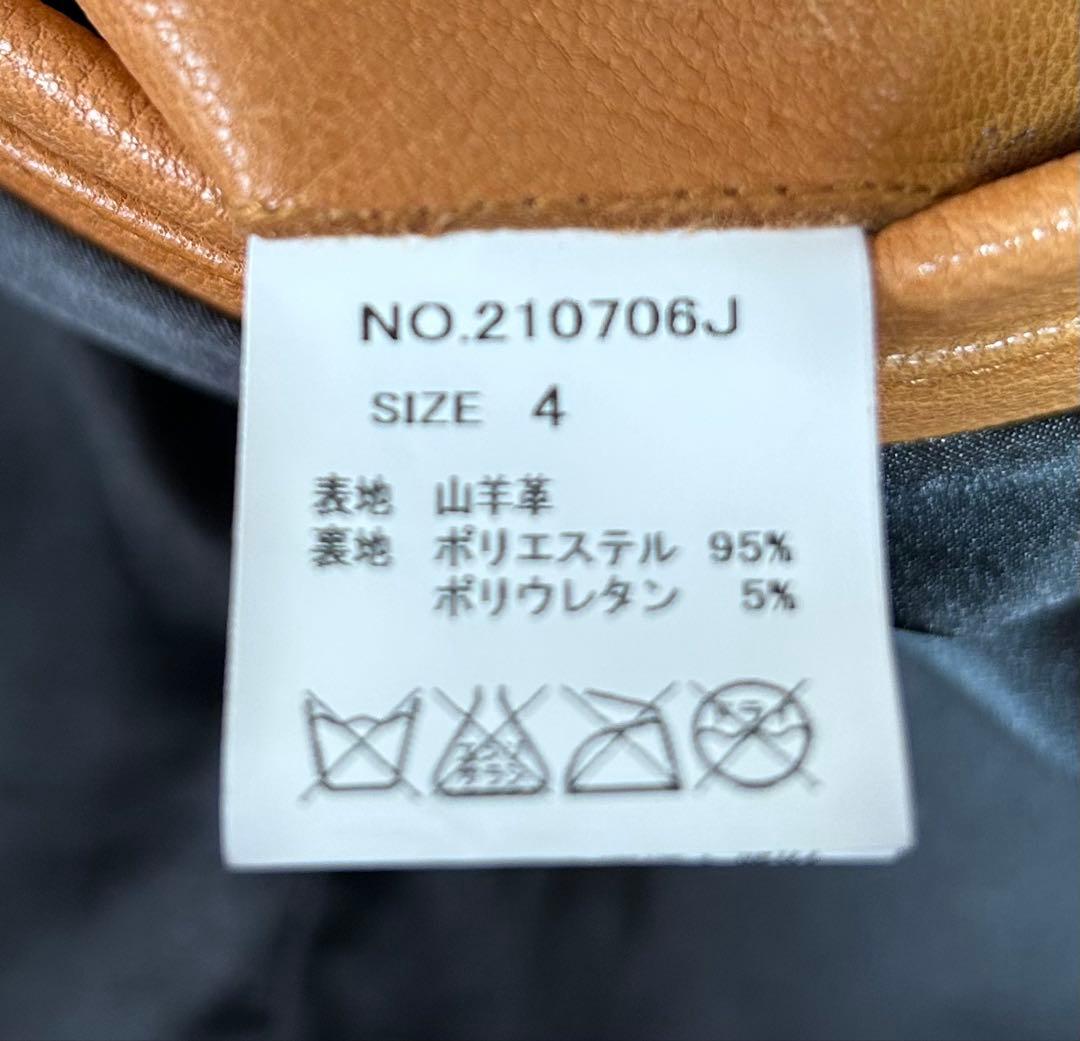 JACK ROSE ジャックローズ　シングルライダースジャケット　山羊革