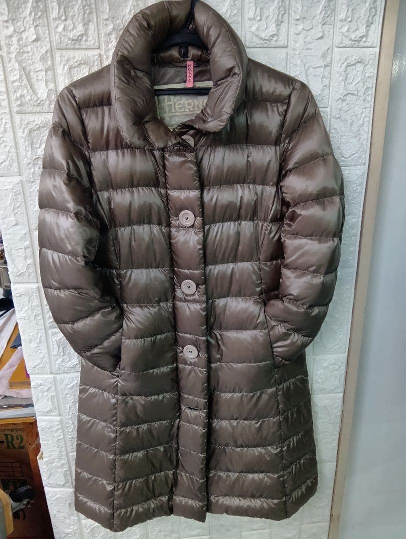 HERNO　ヘルノ　ブラウン ロングダウンジャケット　最高級ダウン