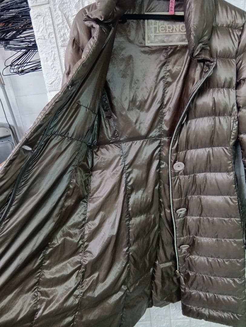 HERNO　ヘルノ　ブラウン ロングダウンジャケット　最高級ダウン
