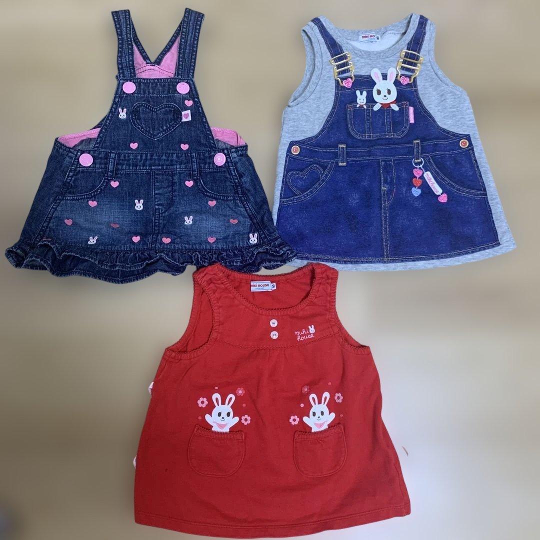 MIKI HOUSE ワンピースブラウスセット まとめ売り　サイズ80