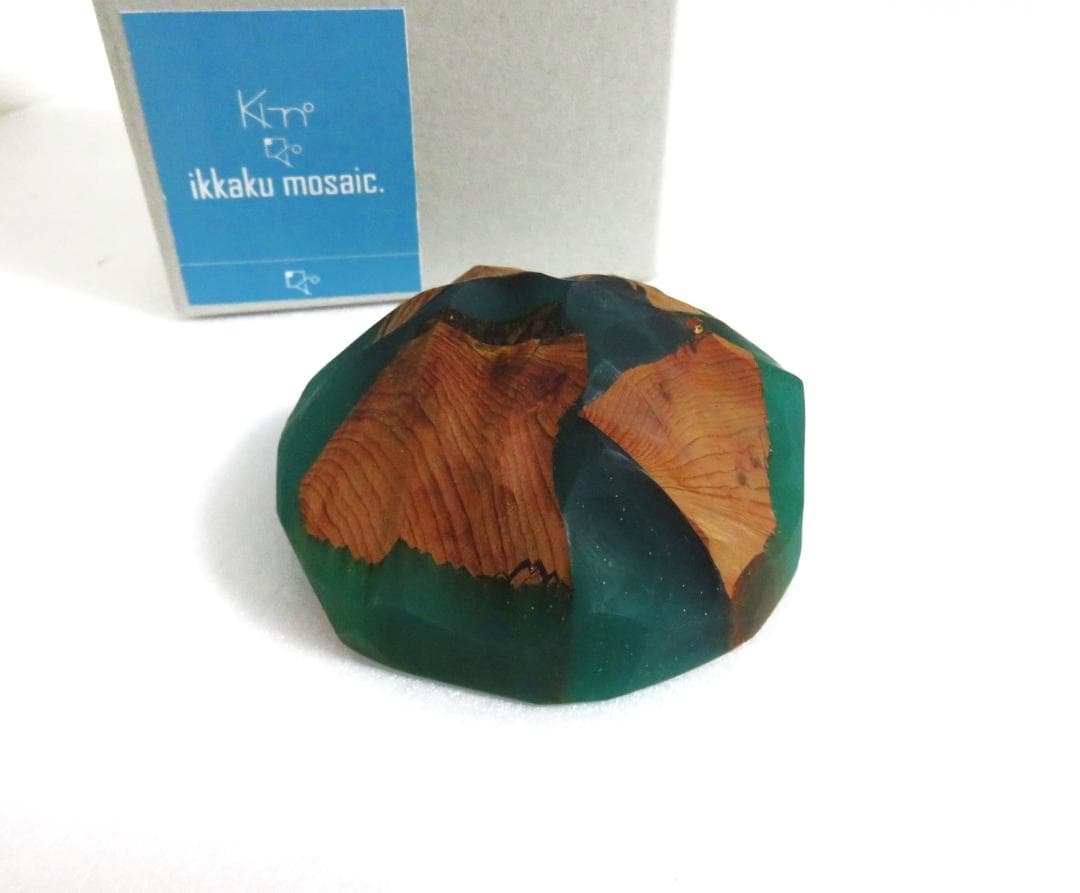 新品 ikkaku mosaic. × KI-no レジン ウッド オブジェ