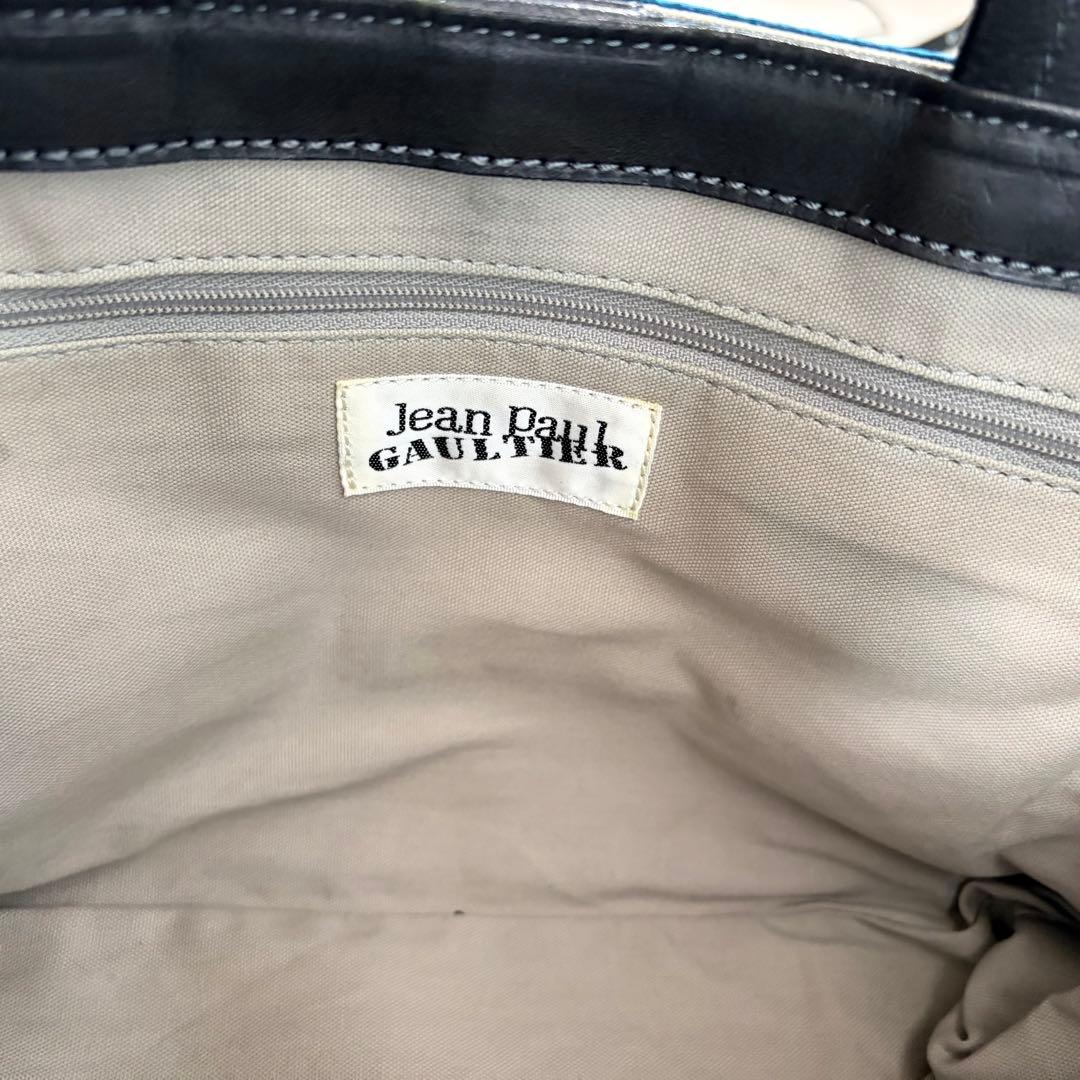 非売品 ジャンポール ゴルチエ ドラゴン カメオ ハンドバッグ ブルー ブラック