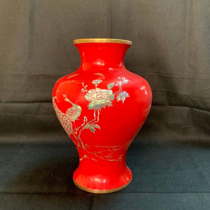 螺鈿細工　朝鮮　壺　花瓶　工芸品　アンティーク