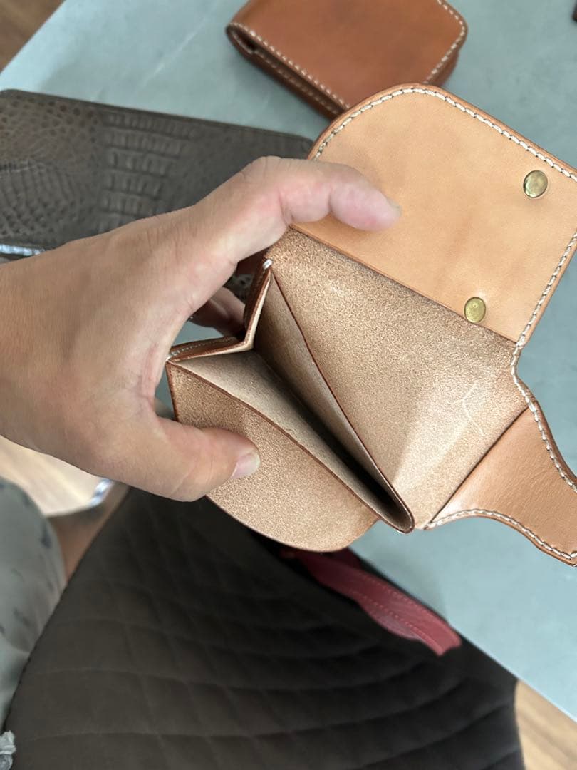コンパクト財布　ミニ財布　栃木レザー