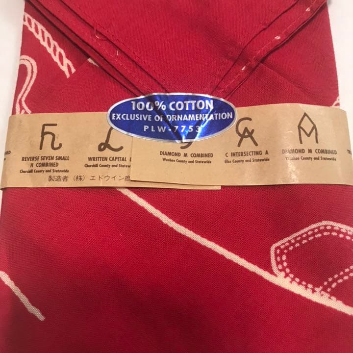 t*2様 【新品・レア】Lee ヴィンテージバンダナ レッド