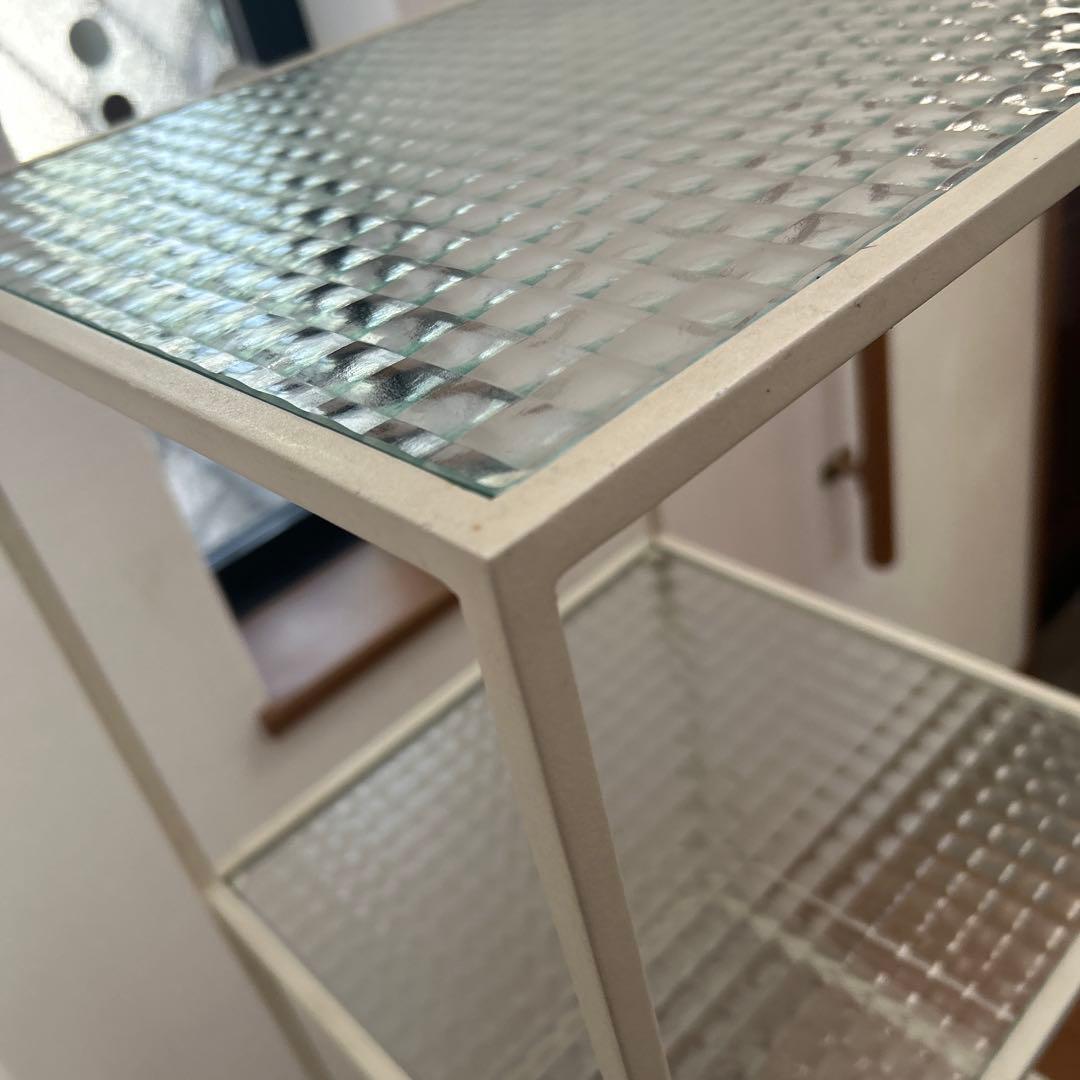 土*和様 本日限定お値下げ　アイアンシェルフ　デザインガラス