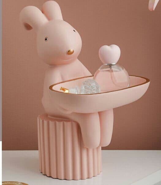 アイデア変遷結婚プレゼント北欧現代簡約応接間寝室兎置物収納置物装飾プレゼント