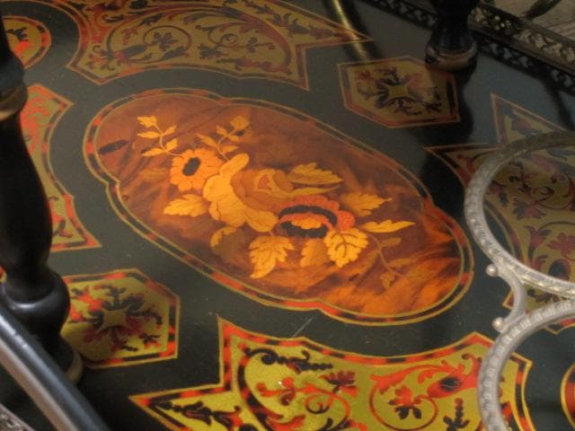 イタリア製 象嵌細工 クラシック トローリーワゴン/キッチンワゴン/ワインラック