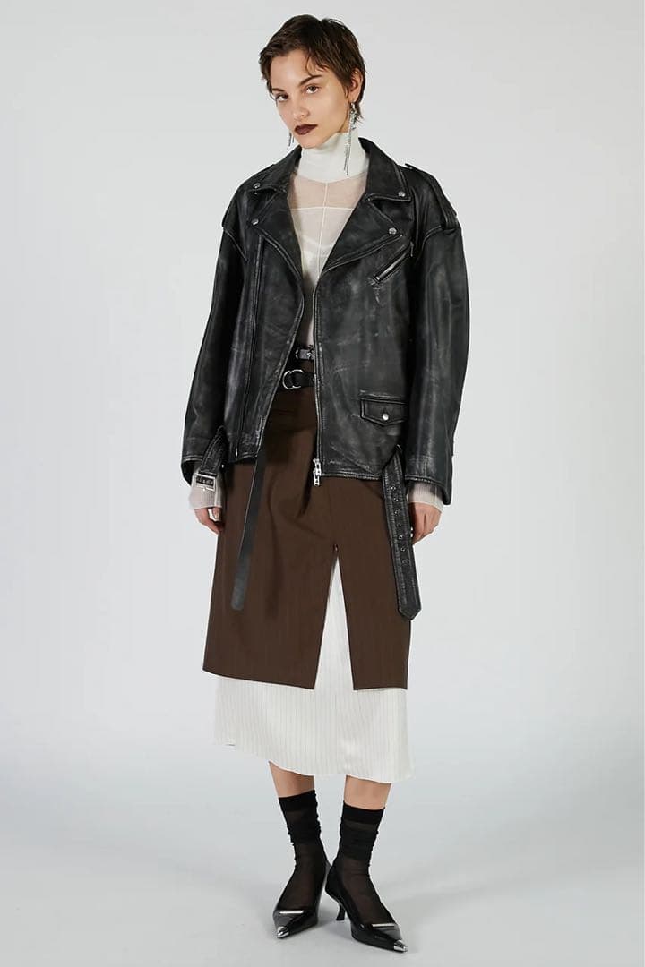 PRANK PROJECT ラブオフCOWレザーライダースジャケット