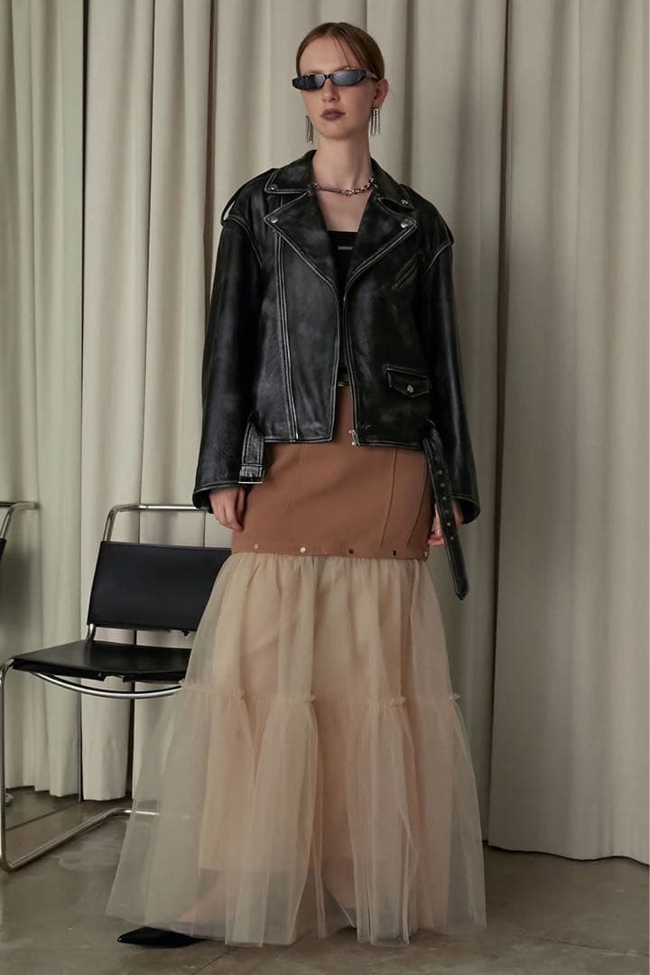 PRANK PROJECT ラブオフCOWレザーライダースジャケット