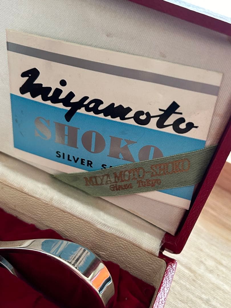 銀製STERLING SILVERミヤモトワードベビースプーンプッシャー45.g