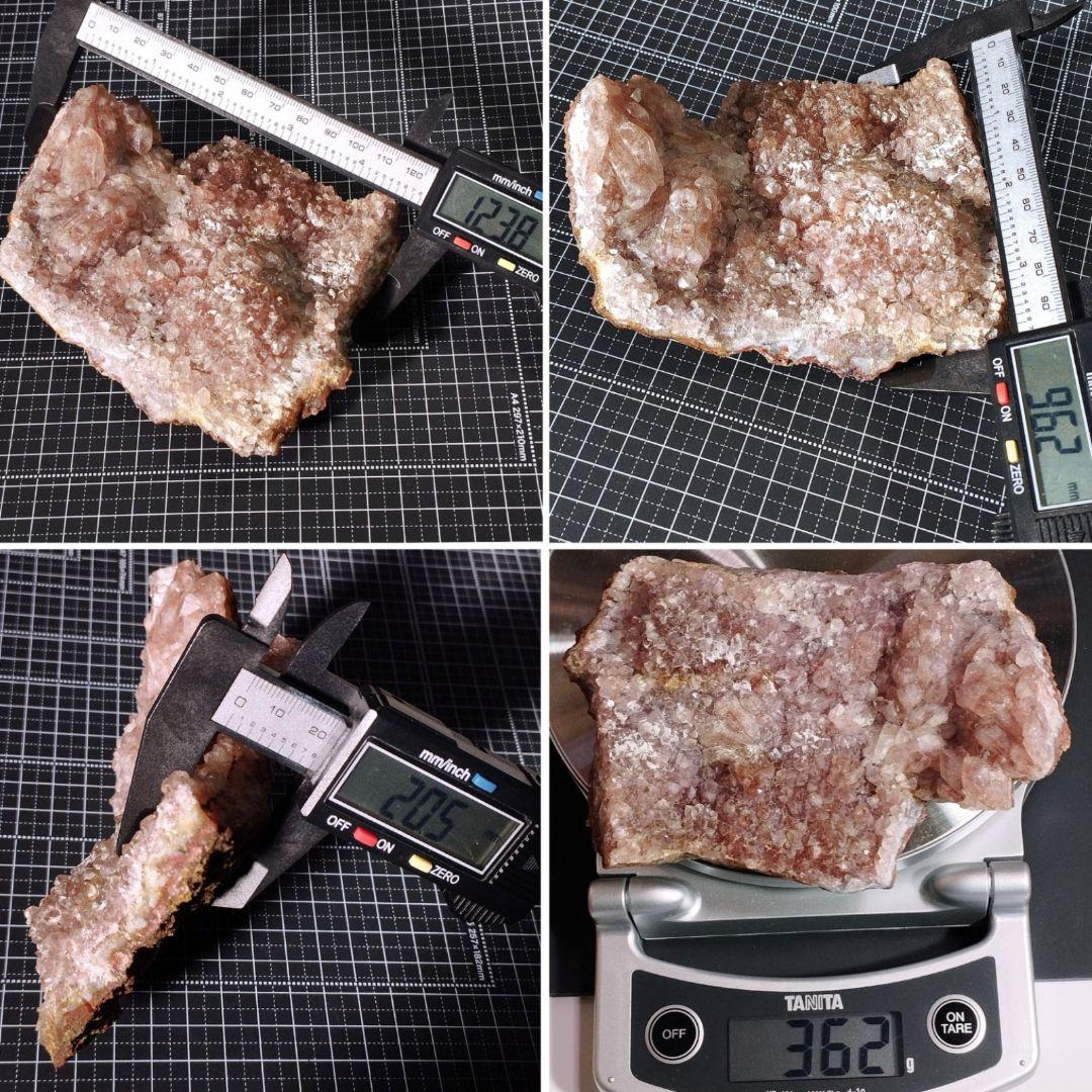 ⑧ピンクアメジスト 原石 クラスター フラワーアメジスト カテドラル