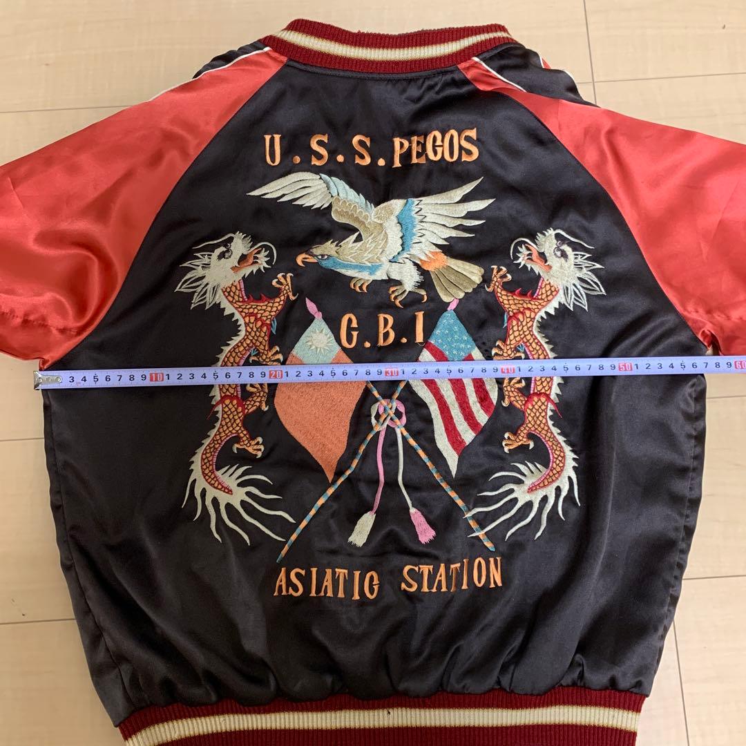 【希少】TAILOR 東洋リバーシブル刺繍スカジャン サイズL 【着画あり】