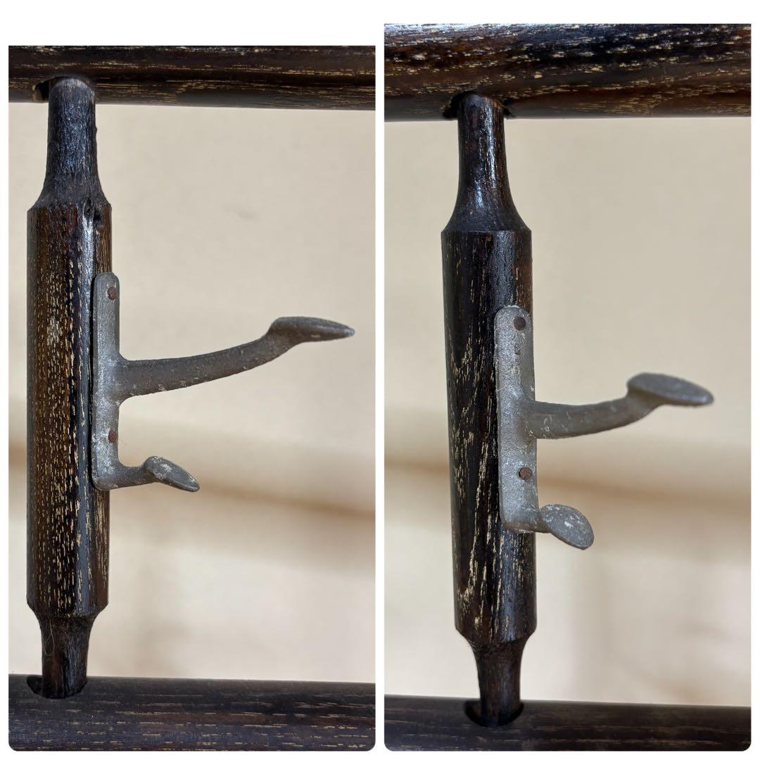 希少6　衣桁　衣紋掛け　骨董　木製　アンティーク　昭和レトロ　着物　日本