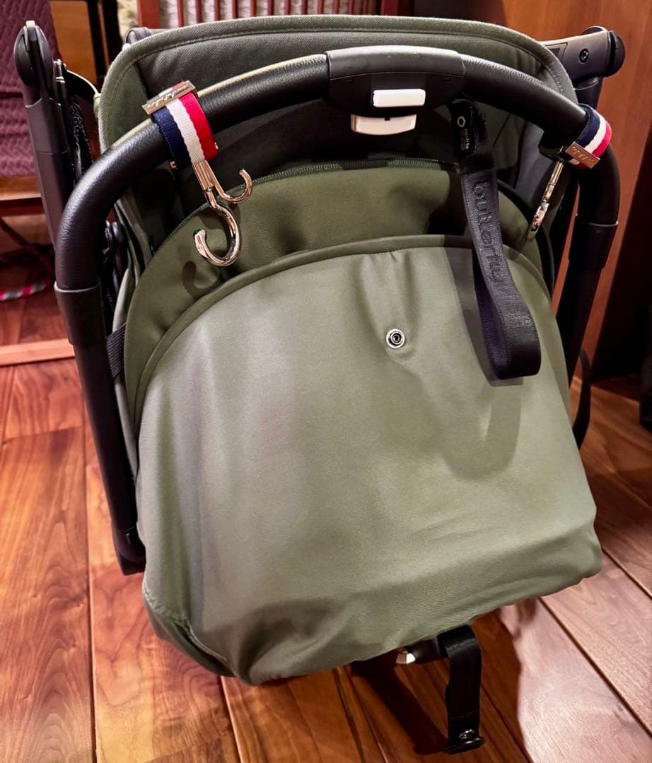 バカブー bagaboo バタフライ カーキ グリーン ベビーカーフック付き