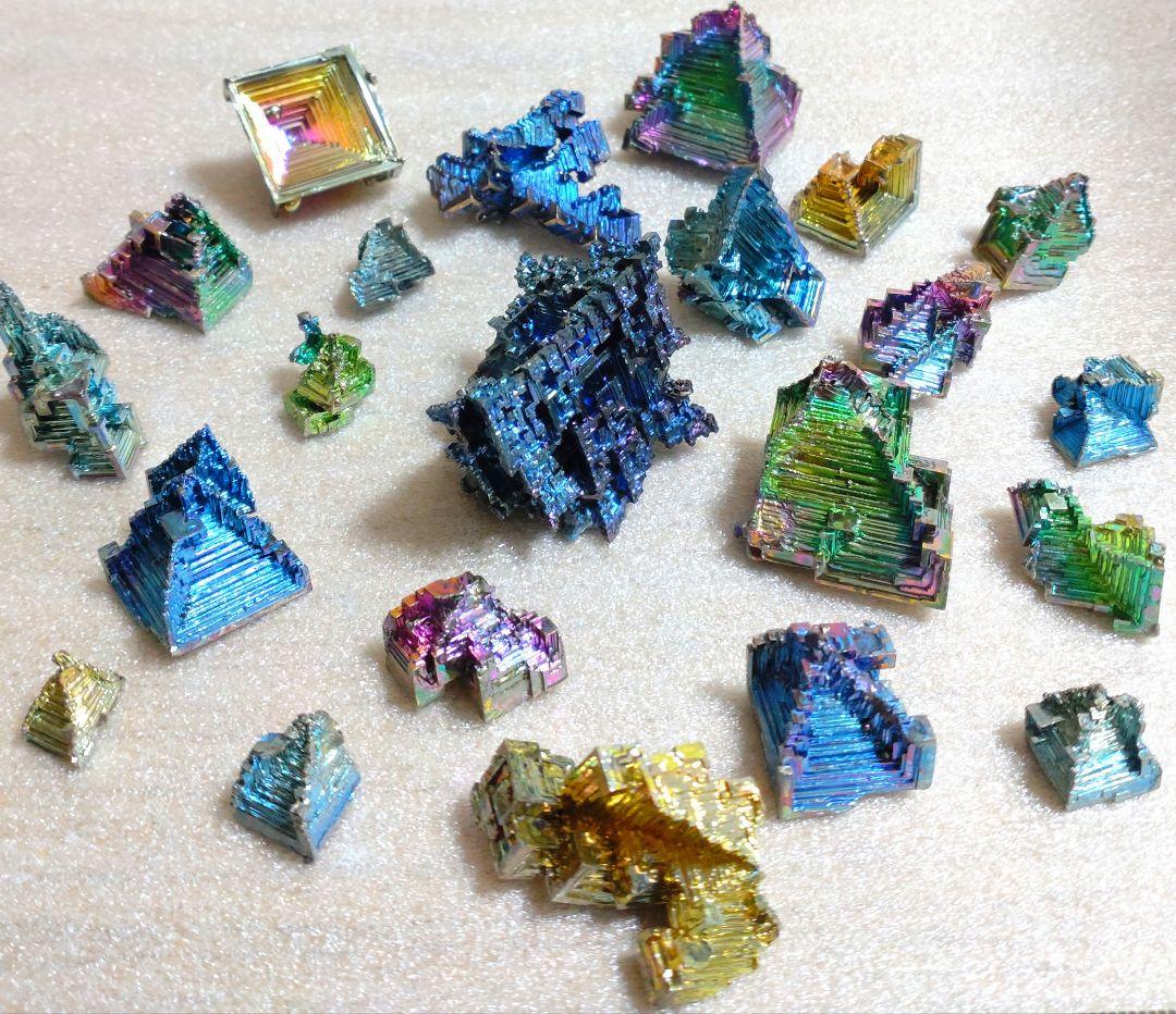 ＃ビスマス結晶【1~3cm前後　超良質20個セット】