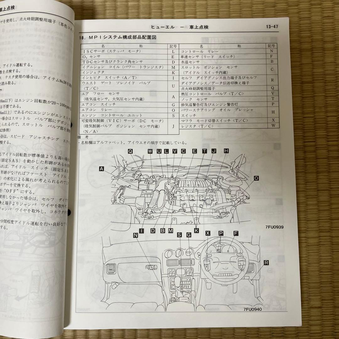 希少　三菱　 GTO 整備解説書 '90-10