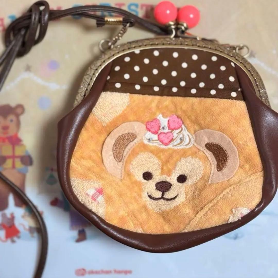ダッフィー がま口 ポーチ バック ショルダーバッグ ハンドメイド